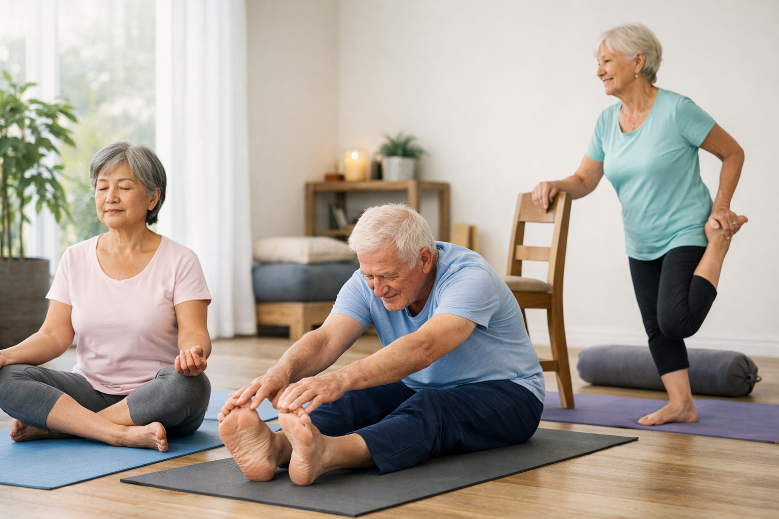 lịch tập và bài tập yoga nhẹ theo khả năng