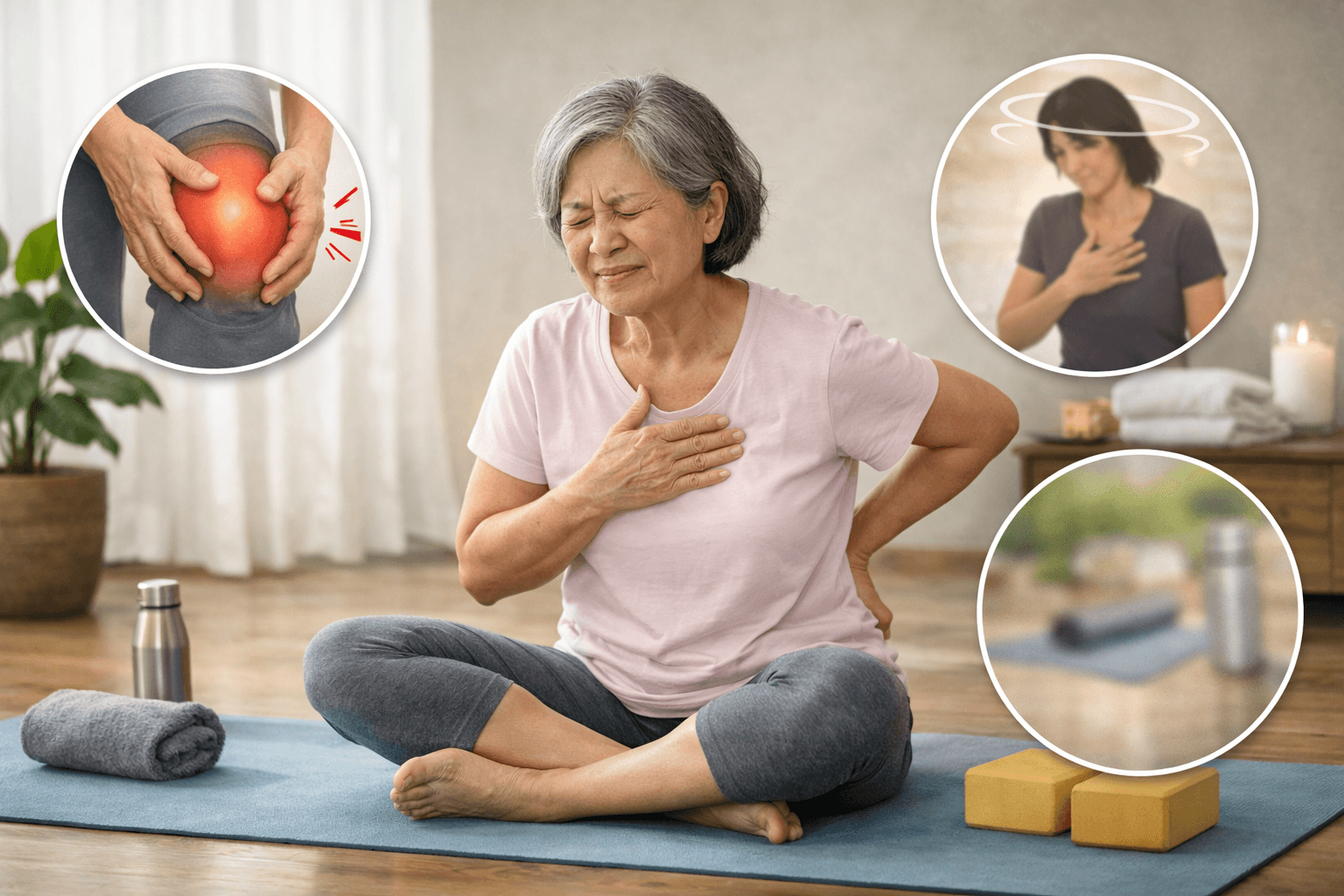 an toàn khi tập yoga: dấu hiệu cần dừng
