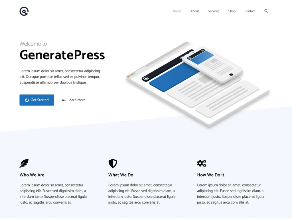 saibabc generatepress theme screenshot