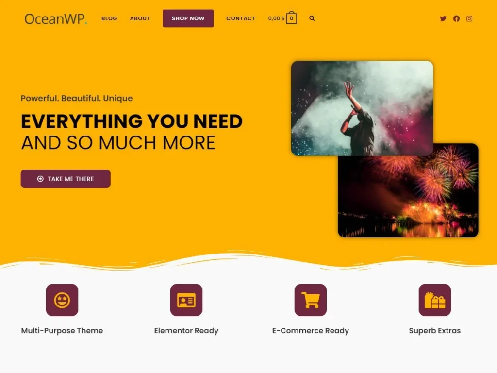 saibabc oceanwp theme screenshot