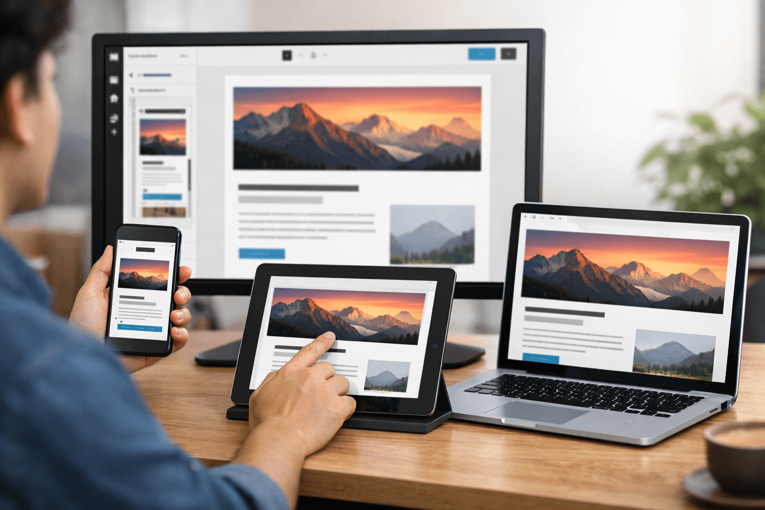 cách kiểm tra giao diện di động trong site editor