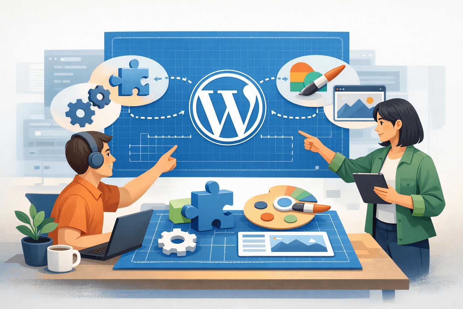 Dùng Blueprints khi cần plugin hoặc theme