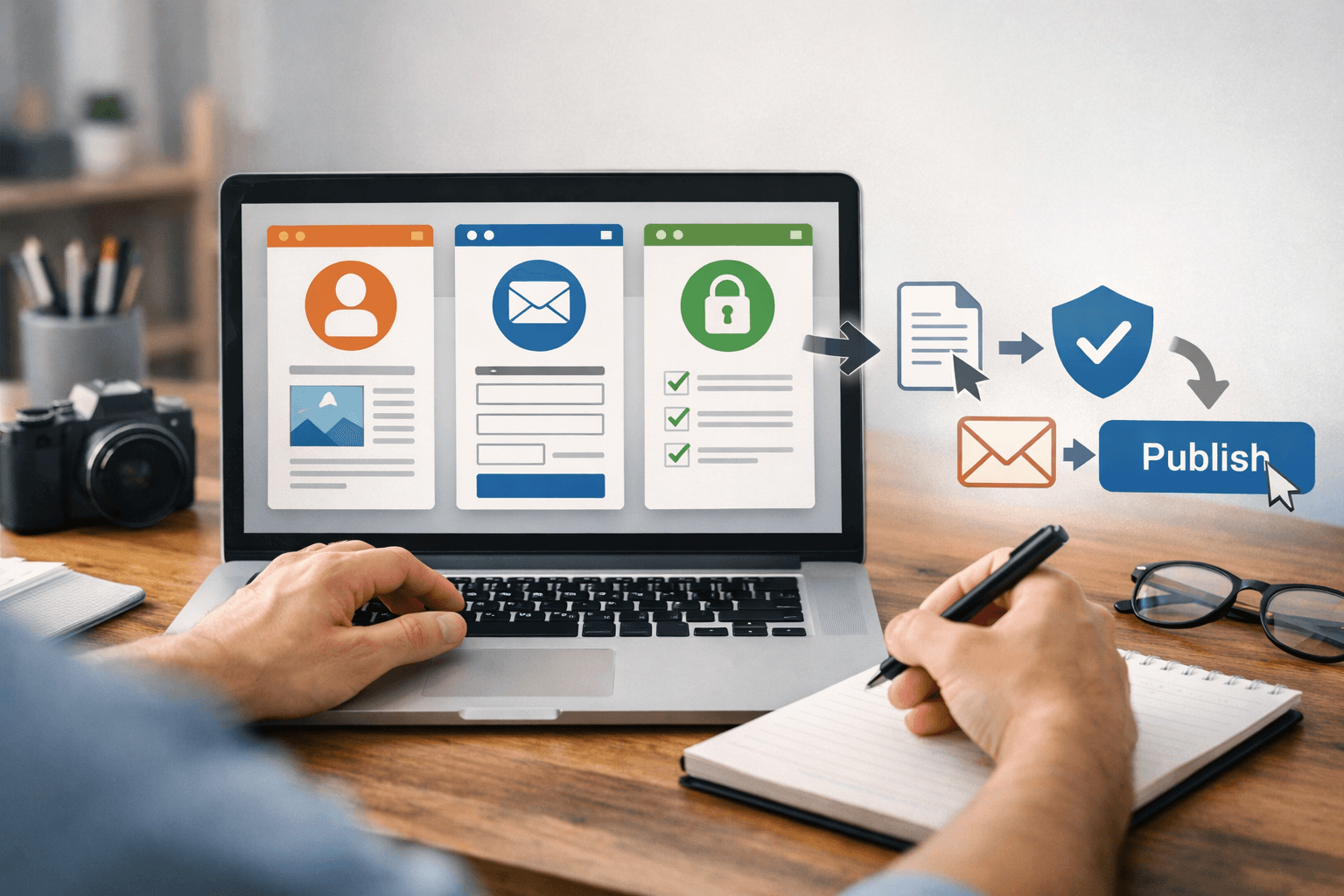Create and Publish Three Pages on Blogger